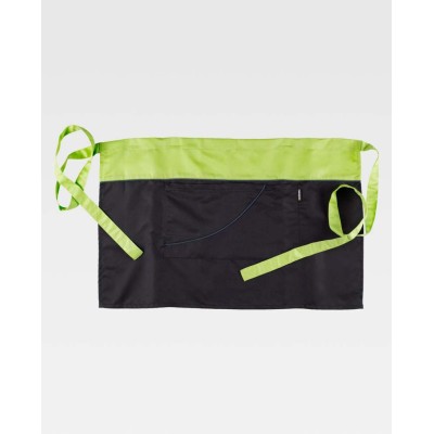 Delantal Worteam M526 Negro/Lima