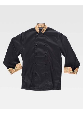 Chaquetilla Workteam B9203 Negro/Estampado