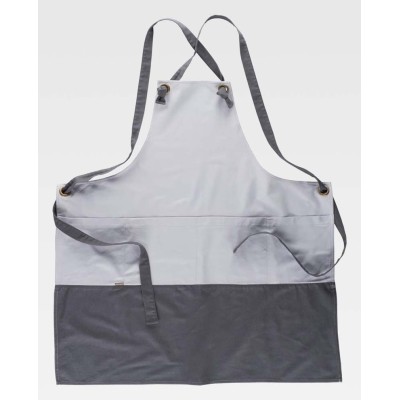 Delantal peto Workteam M750 Gris Claro/Gris