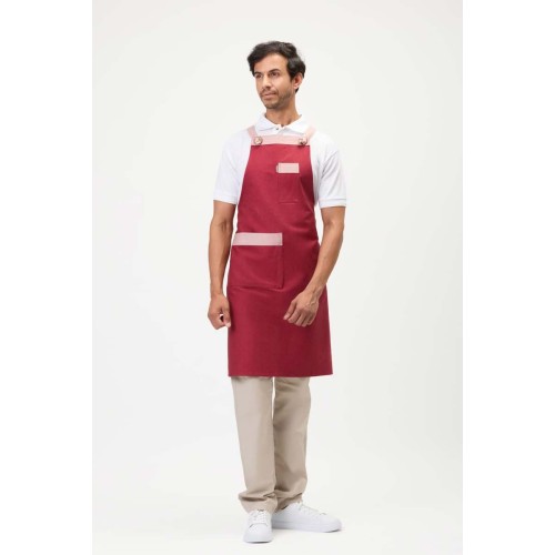 Delantal Workteam M754 Granate/Rosa Claro