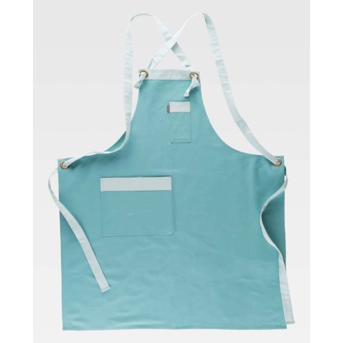 Delantal Workteam M754 Verde Agua/Verde Agua Claro