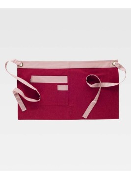 Delantal Workteam M755 Granate/Rosa Claro