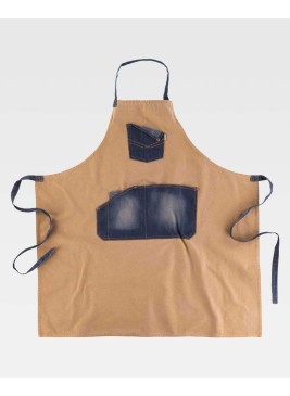 Delantal Workteam M720 Beige/Vaquero