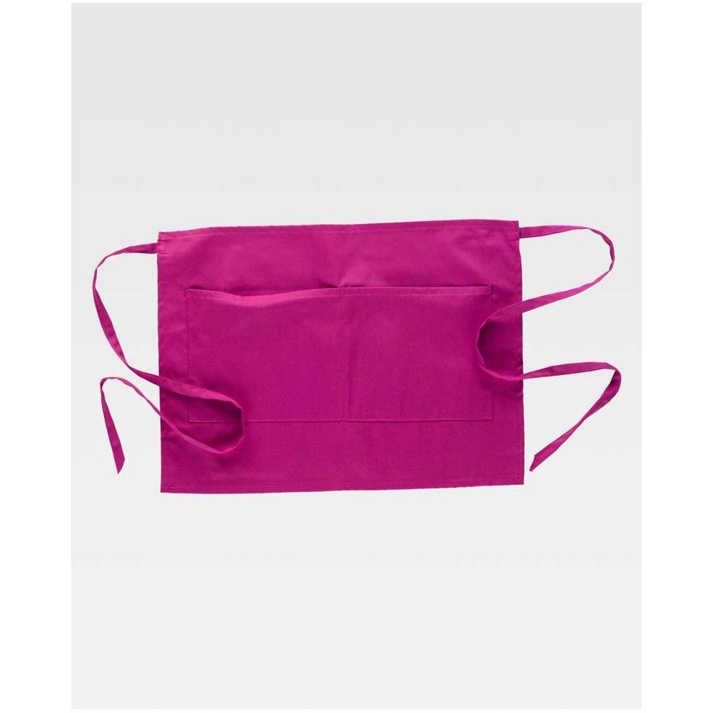 Delantal corto de camarero Workteam M101 Fucsia