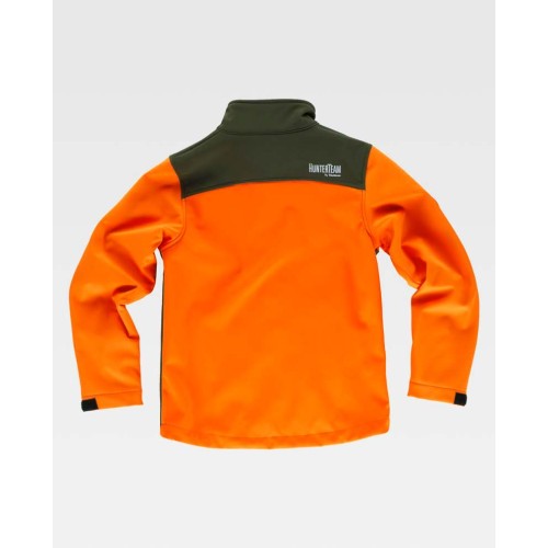 Chaqueta de caza infantil Workteam S8130 Naranja-Verde Caza