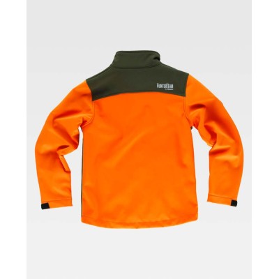 Chaqueta de caza infantil Workteam S8130 Naranja-Verde Caza