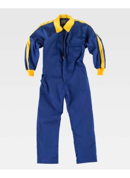 Buzo de trabajo infantil Workteam B1000 Azulina-amarillo