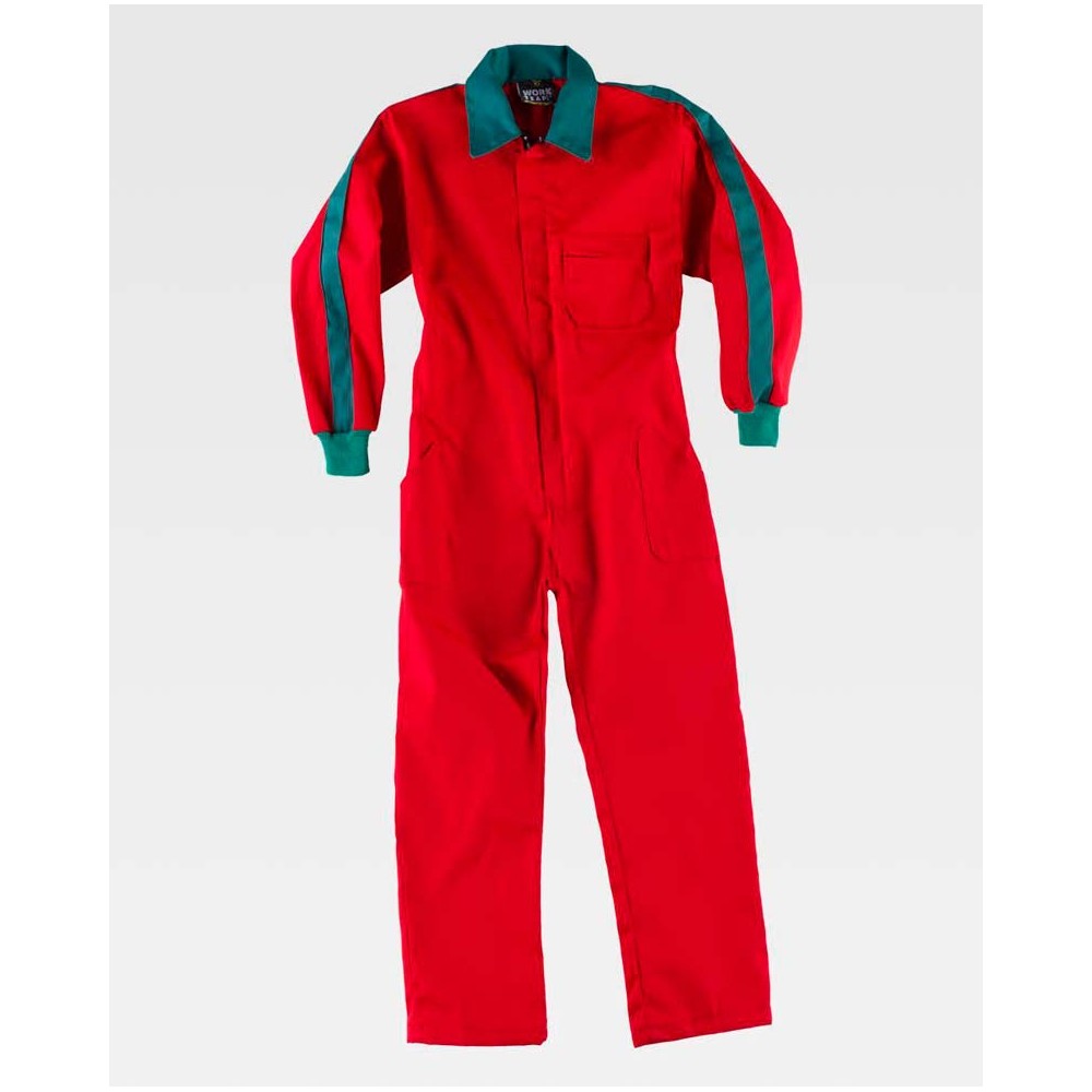Buzo de trabajo  infantil Workteam B1000 Rojo-Verde