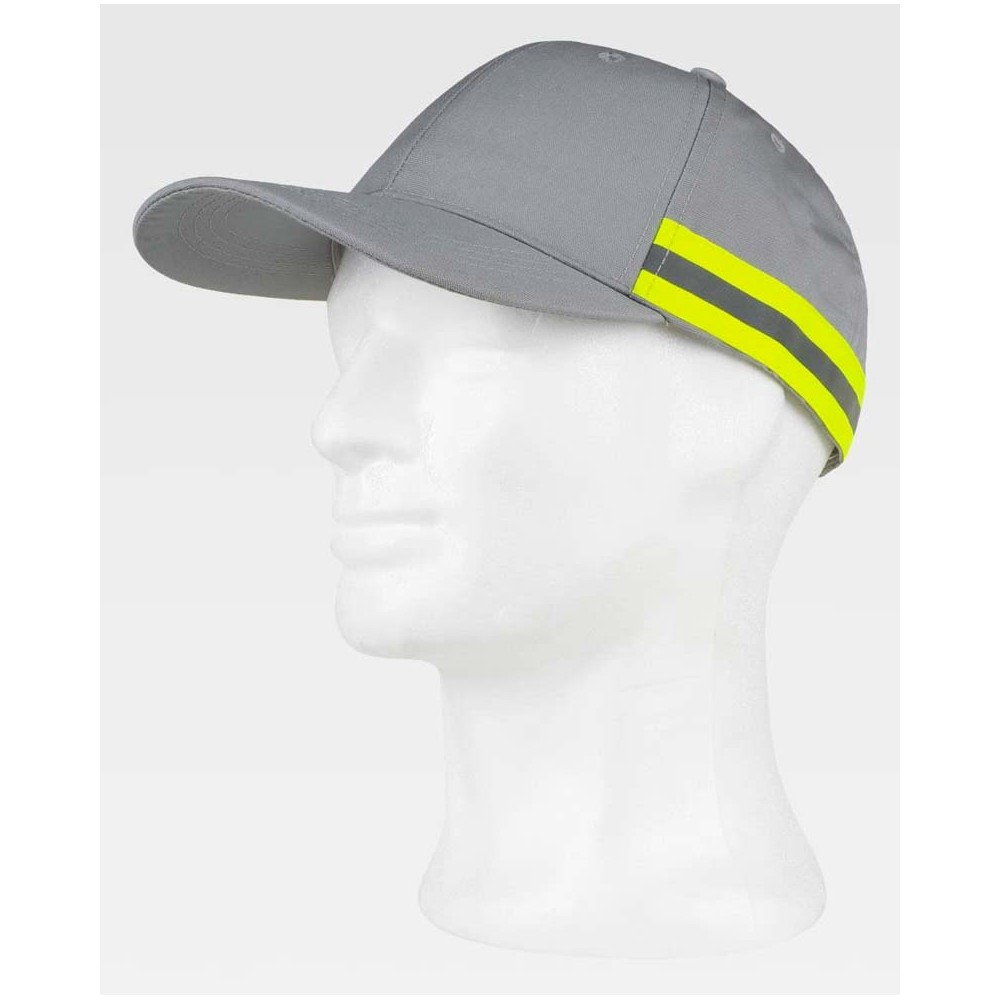 Gorra Workteam WFA909 Gris Claro/Amarillo