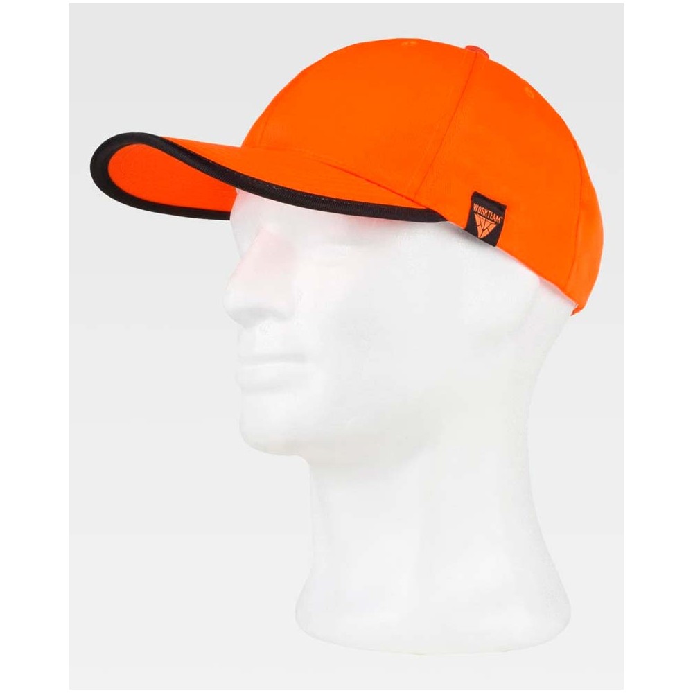 Gorra Workteam WFA907 Naranja/Negro