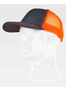 Gorra Workteam WFA908 Gris/Naranja