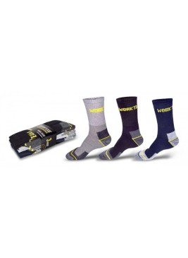 Calcetines de trabajo Workteam WFA020 gris-negro