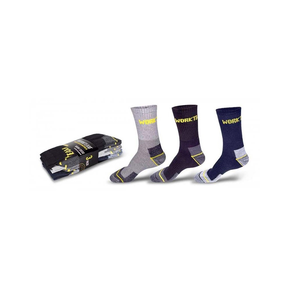 Calcetines de trabajo Workteam WFA020 gris-negro