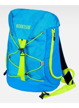 Mochila Workteam WFA402 Turquesa/Amarillo