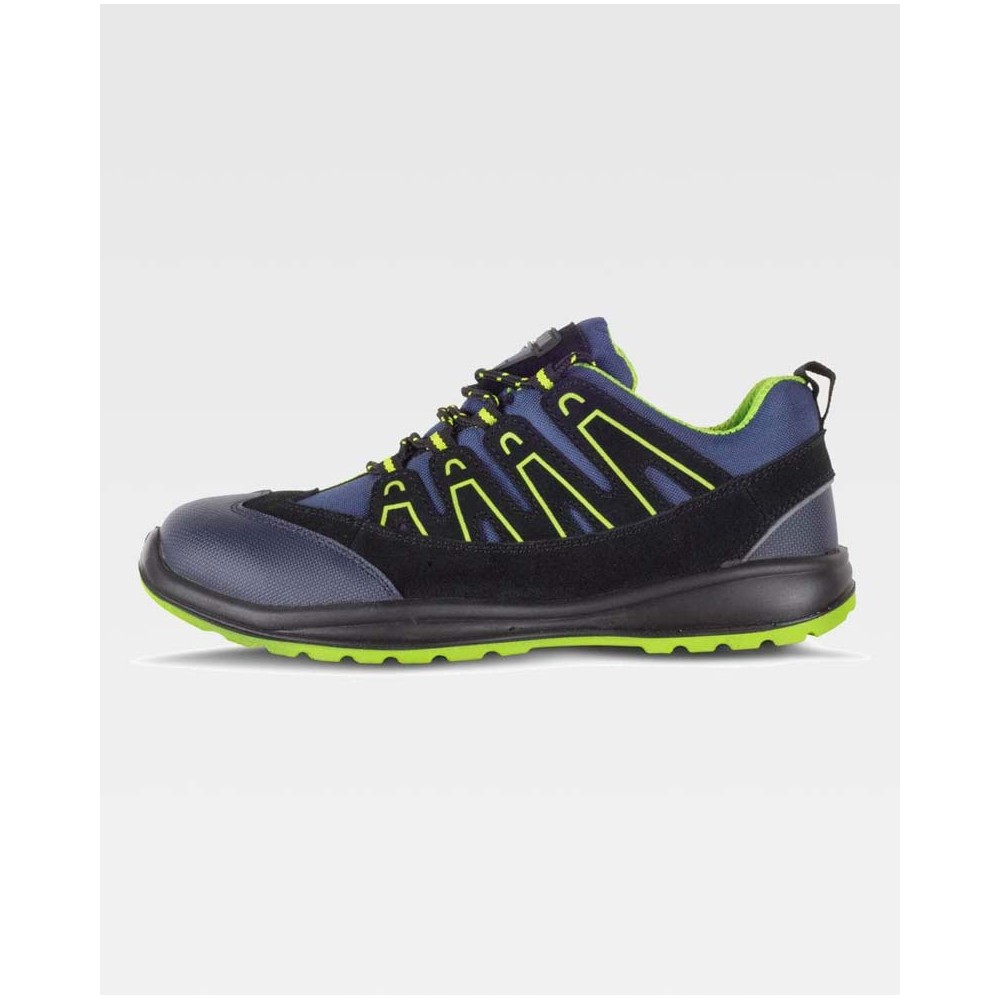 Zapato workteam P3012 Marino/Verde Flúor
