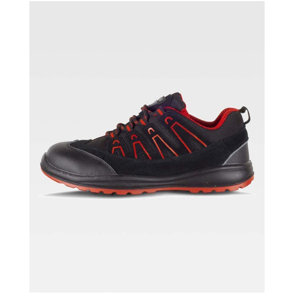 Zapato workteam P3012 Negro/Rojo