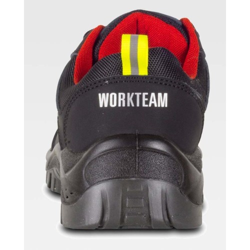 Zapato workteam P2902 Negro-Rojo-Amarillo