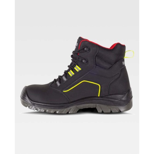 Bota Workteam P2901 Negro/Rojo/Amarillo