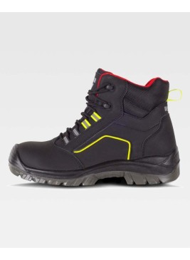 Bota Workteam P2901 Negro/Rojo/Amarillo