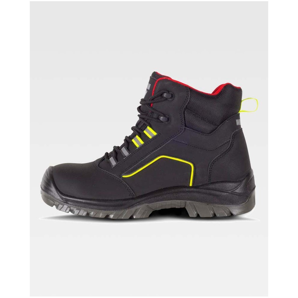 Bota Workteam P2901 Negro/Rojo/Amarillo