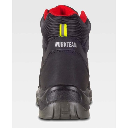 Bota Workteam P2901 Negro/Rojo/Amarillo