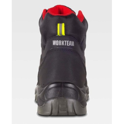 Bota Workteam P2901 Negro/Rojo/Amarillo