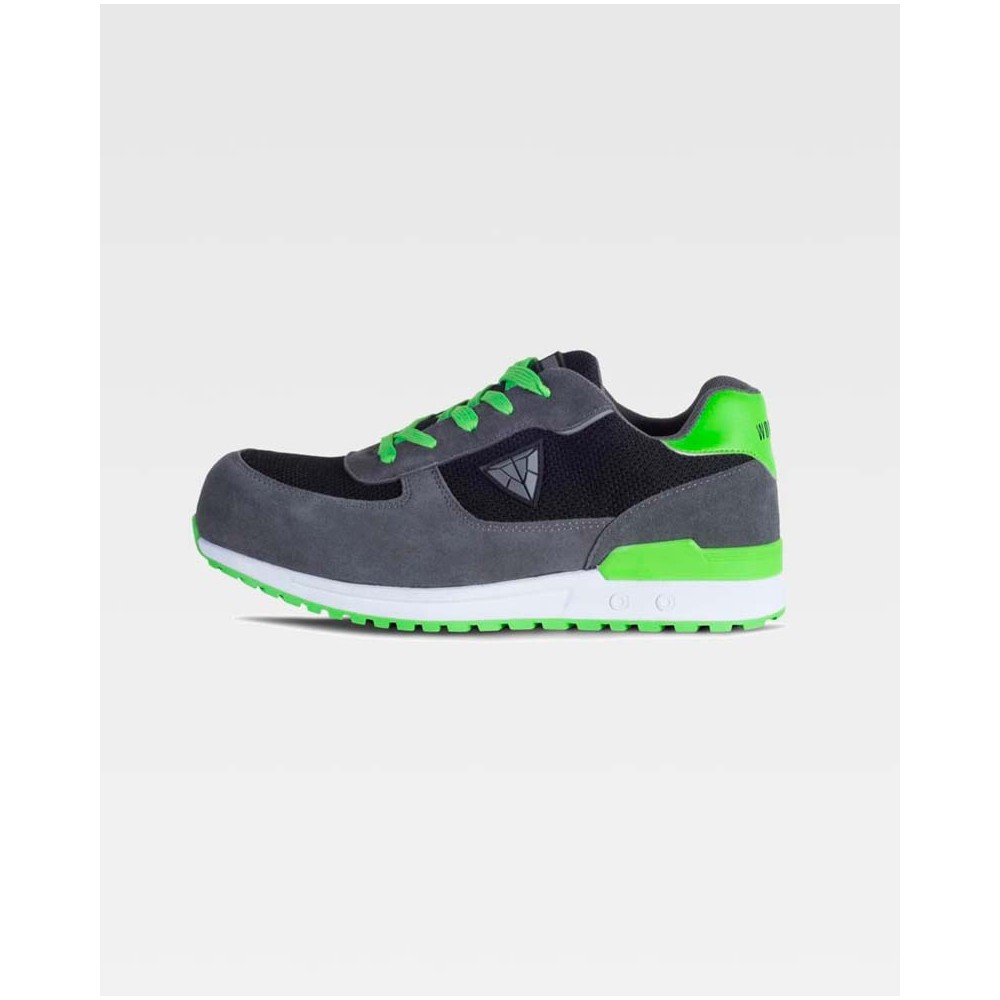 Zapato protección Workteam P3010 Gris/Verde Lima