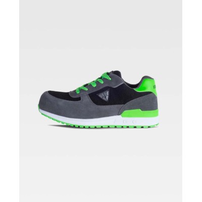 Zapato protección Workteam P3010 Gris/Verde Lima