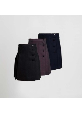 Falda escolar Garys 1143, gris claro, marino, gris oscuro