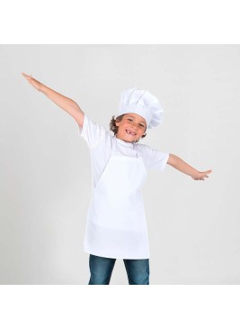 Delantal de cocina infantil Blanco