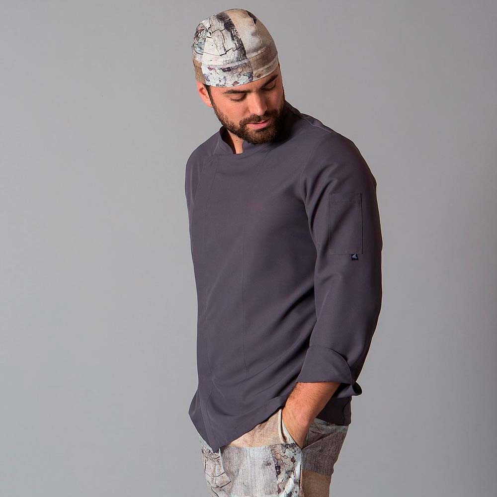 Chaqueta de cocinero Garys Vidal 9441 Gris