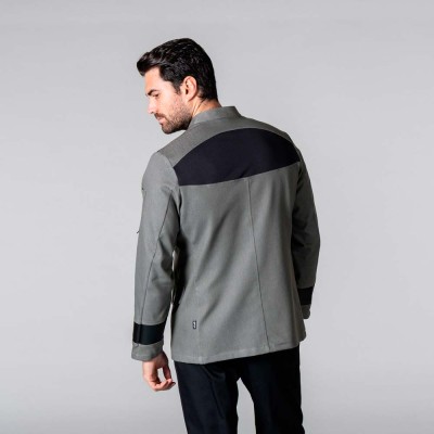 Chaqueta de cocinero Garys  Vargas 9402 Gris