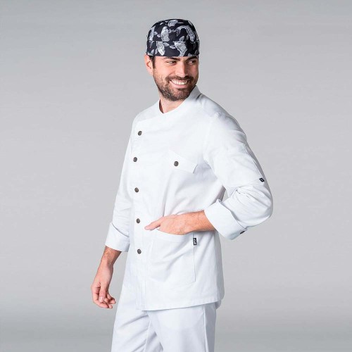 Chaqueta cocinero Garys Soler 9405 Blanco