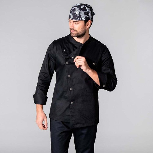 Chaqueta cocinero Garys Soler 9405 Negro