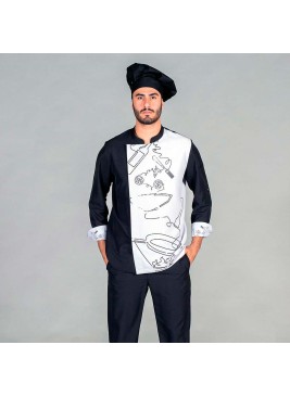 Chaqueta cocina Garys Torres 9423 Negro