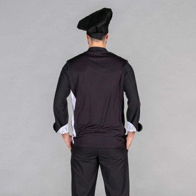 Chaqueta cocina Garys Torres 9423 Negro
