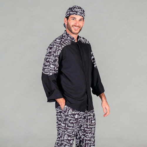 Chaqueta Cocina Garys Kitchen 9496 Negro