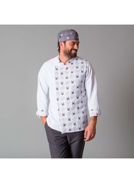 Chaqueta Cocina Garys Leiva 9476 Blanco