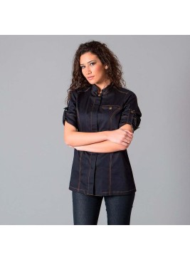 Chaqueta de cocinera Garys Valera 9481 Vaquera