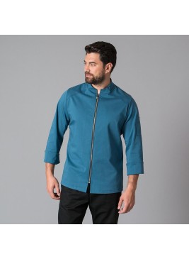 Chaqueta cocina Garys Ferrer 9472 Azul Petroleo