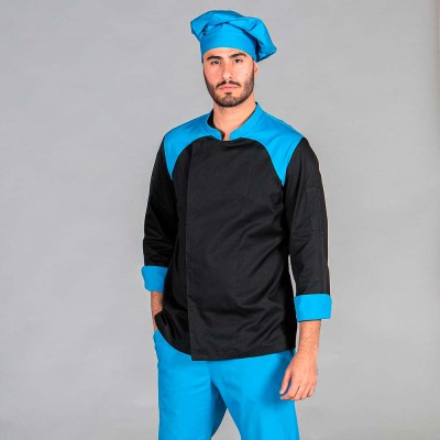 Chaqueta cocina Garys Velasco 9495  Turquesa