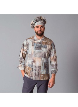 Chaqueta cocina Garys Maderas 9473 Estampada