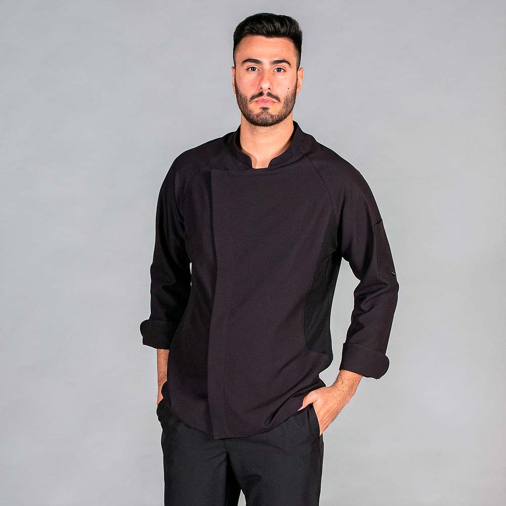 Chaqueta cocina Garys Crespo 9497 Negro