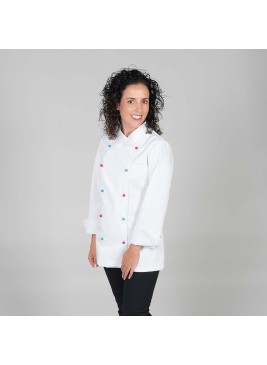 Chaqueta cocinera Garys Niza 9180 Blanco