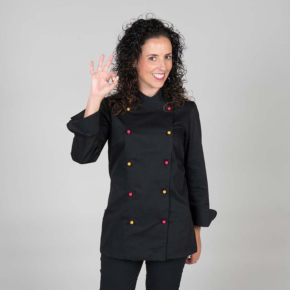 Chaqueta cocinera Garys Niza 9180 Negro