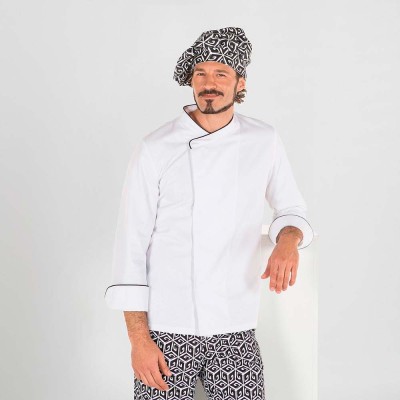 Chaqueta cocinero Garys Abad 9446 Blanco