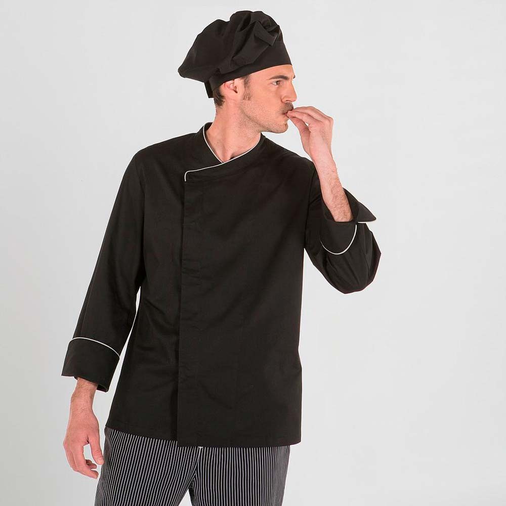Chaqueta cocinero Garys Abad 9446 Negro