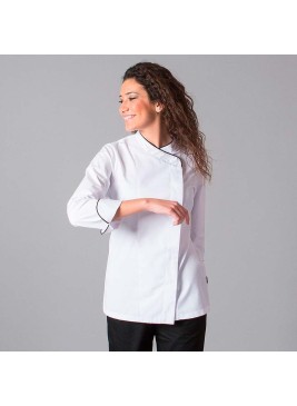 Chaqueta cocinera Garys Dana 9484 Blanco