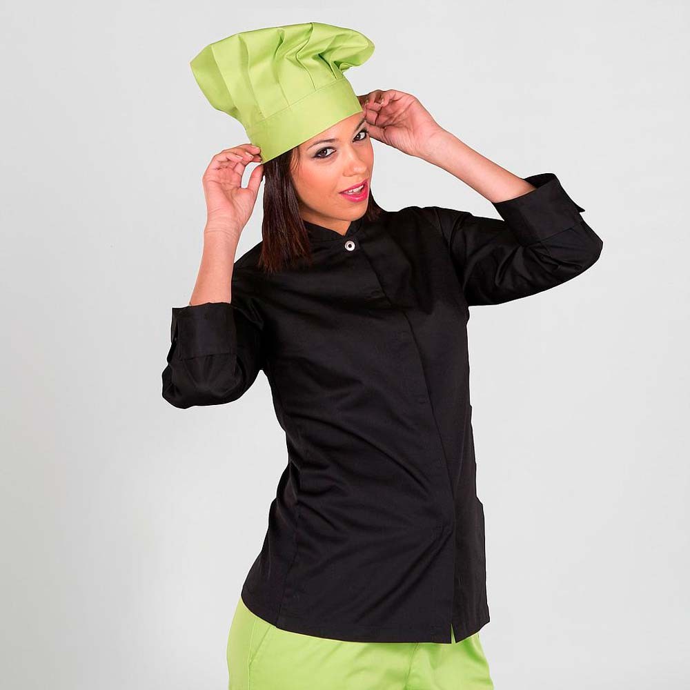 Chaqueta de cocinera Garys Varela 9421 Negra