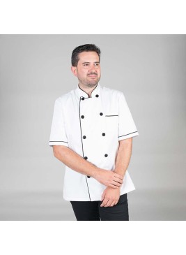 Chaqueta cocina Garys 9140 Blanco/Negro
